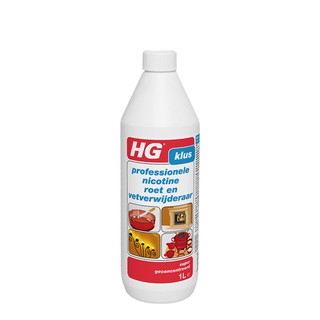 เอชจี ขจัดคราบนิโคติน, เขม่า (HG PROFESSIONELE NICOTINE-, ROET- EN VETVERWIJDERAAR (HG HAGESAN ROOD)) ขนาด 1 ลิตร