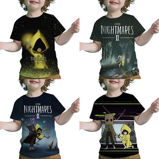 เสื้อยืด พิมพ์ลายการ์ตูนอนิเมะ Little Nightmares 2 3 มิติ แฟชั่นฤดูร้อน สําหรับเด็กวัยรุ่นผู้ชาย และเด็กผู้หญิง