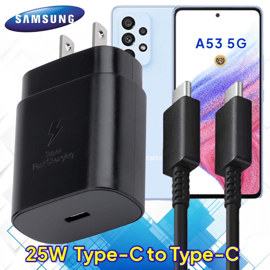 ที่ชาร์จ Samsung A53 25W Usb-C to Type-C ซัมซุง หัวชาร์จ สายชาร์จ  2เมตร Super Fast Charge เร็ว ไว ชาร์จด่วน ของแท้