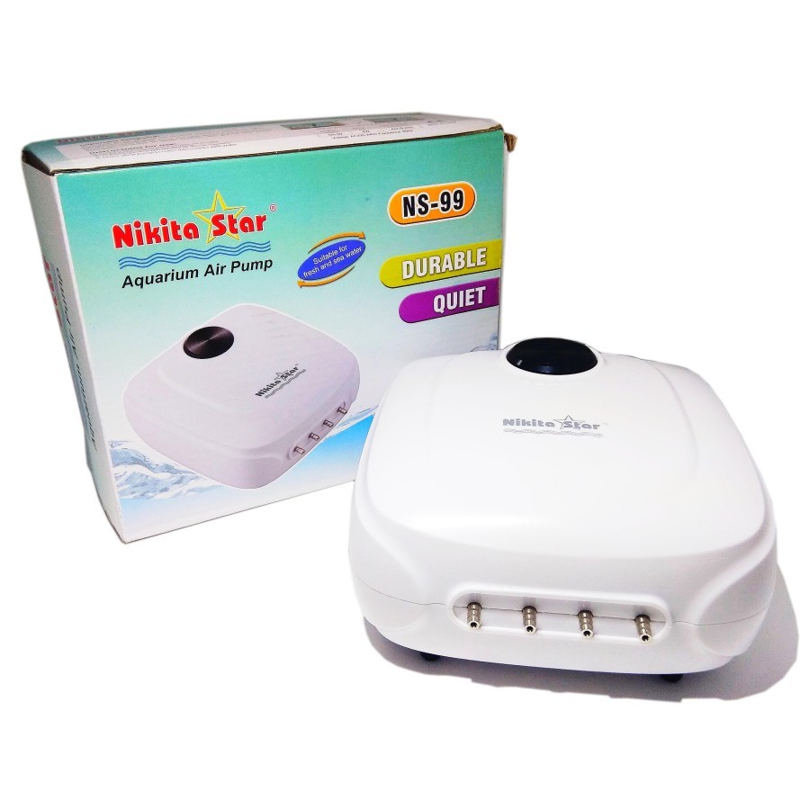 Nikita Star Ns99 Ns 99 Aerator 4 หลุม Aquarium ปั๊มฟองอากาศ