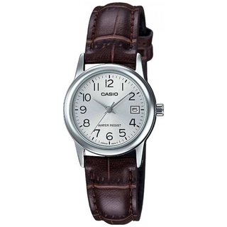 Casio Standard นาฬิกาข้อมือผู้หญิง สายหนัง  รุ่น LTP-V002L,LTP-V002L-7B2,LTP-V002L-7B2UDF