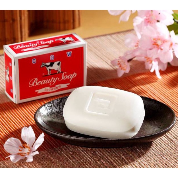สบู่ก้อนวัวแดง สบู่ญี่ปุ่น ตำนาน 100 ปี Cow Brand Beauty Soap Moisture เพื่อผิวสวย กลิ่นหอมละมุน