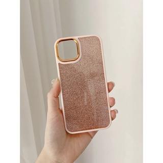 🌸พร้อมส่ง🌸 เคสโทรศัพท์มือถือแบบนิ่ม ใส กันกระแทก แต่งกลิตเตอร์ สําหรับ เคสไอโฟน iPhone