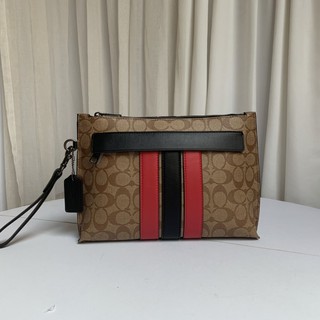 New / Fashion / Coach / F88070 / Classic pattern / Leather / Clutch / Unisex