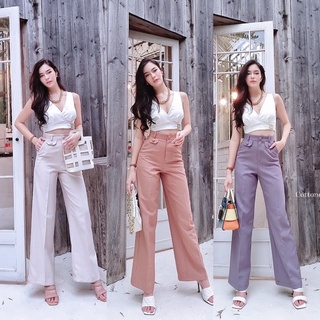 กางเกงขายาวผู้หญิง Cottoncandy New vivi coco korea pants CARDIGAN_NISTA