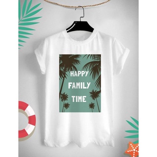 เสื้อยืดสกรีนลายท่องเที่ยว Happy Family Time