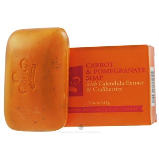 Beauty-Siam แท้ทั้งร้าน !! สบู่ล้างหน้า Nubian Heritage Carrot &amp; Pomegranate Soap