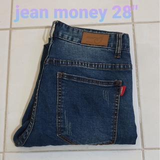 ยีนส์ใหม่ ยี่ห้อ jean money เอว 28 นิ้ว