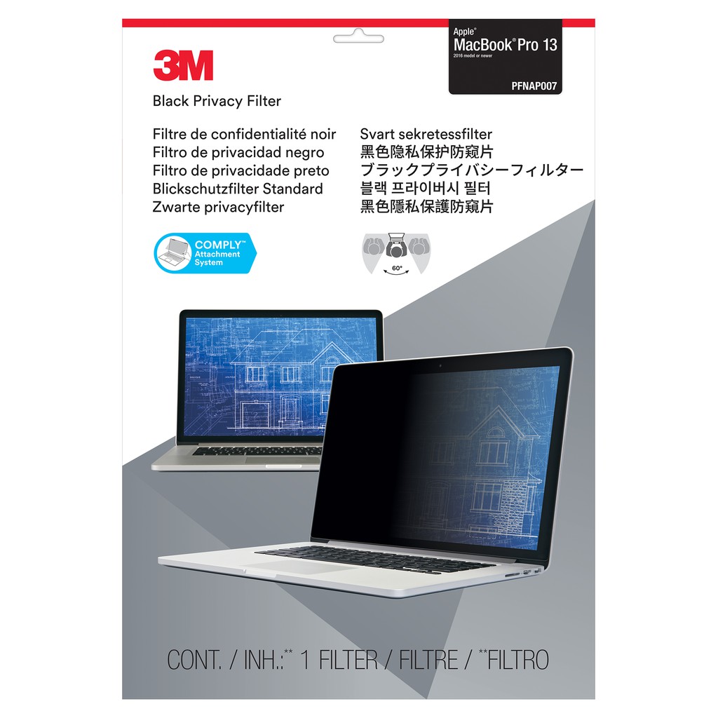 ASHATA Filtre de Confidentialité Premium macbook Pro 13 Retina 2016 Film Protection Anti Regard,Film Anti-Espion pour MacBook Pro 