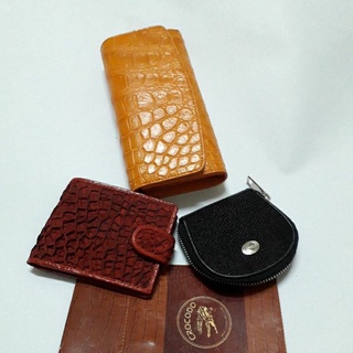 3 pcs set crocodile  wallet กระเป๋าสตางค์จระเข้1499