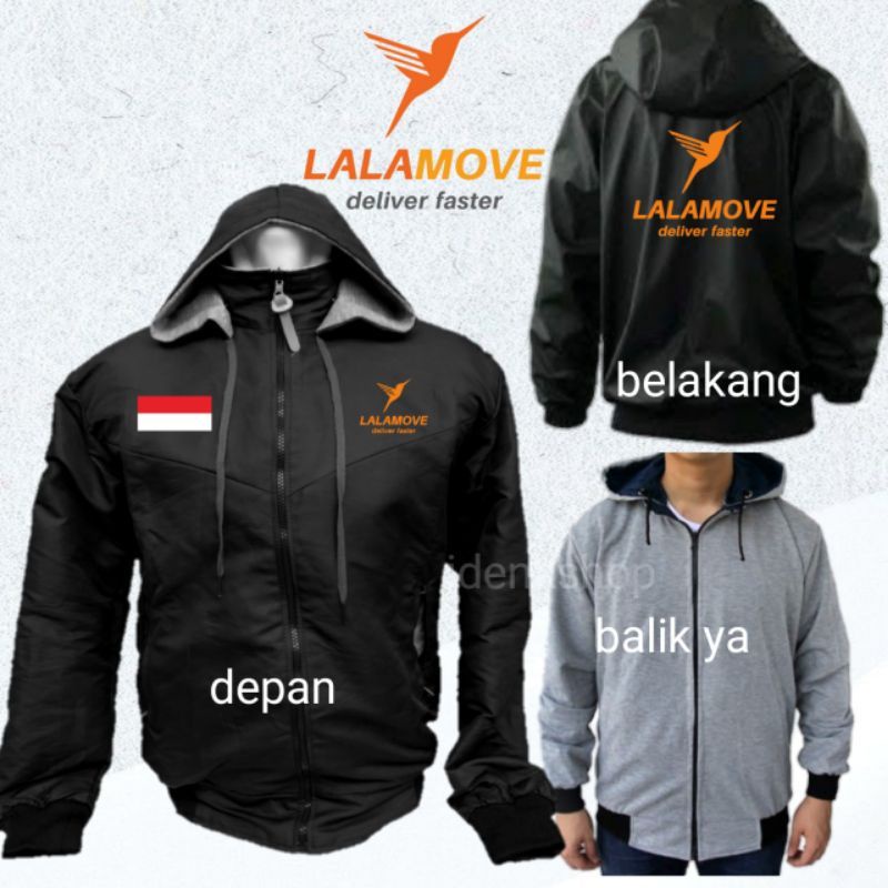 LALA MOVE SIMPLE COOL WATERPROOF BLACK REVERSIBLE JACKET/BB ONLINE DRIVER