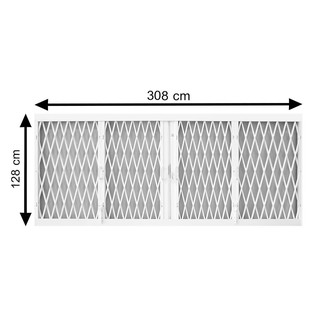 Wrought iron EXPANDABLE SECURITY BARRIER S.D.BRILLIANT 308X128CM Window door accessories Door window เหล็กดัด หน้าต่างนิ