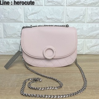 CHARLES &amp; KEITH CIRCULAR BUCKLE SLINGBAG ส่งฟรีEMS