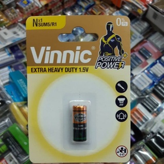 (แพคเดี่ยว) ถ่าน Vinnic Extra Heavy Duty Size N, LR1, UM5 1.5V จำนวน 1ก้อน