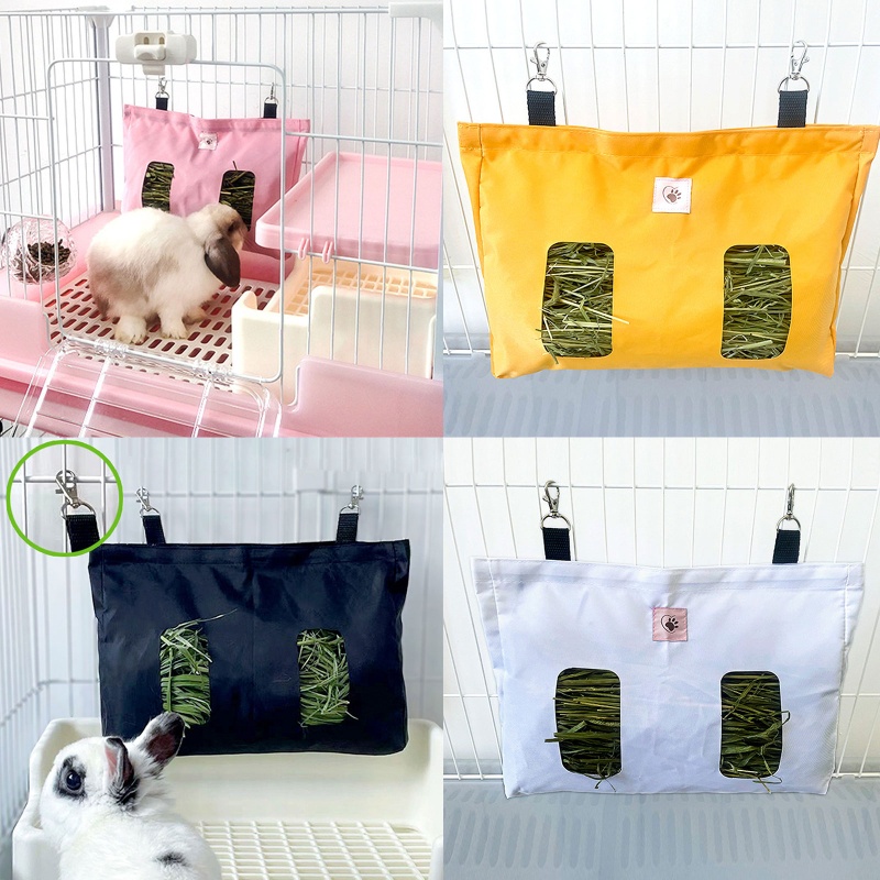 KIN กระต่ายสําหรับ Hay Feeder กระเป๋าสําหรับ Hay Feeding กระเป๋าสัตว์เล็กสําหรับ Hay Storage แขวน Fe