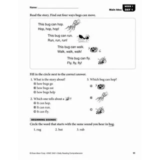 Evan Moor Daily Reading Comprehension Grade 1-6 พร้อมส่ง
