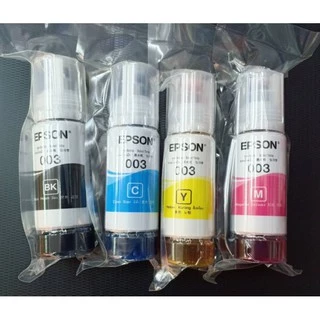 น้ำหมึก EPSON 003 หมึกแท้จากศูนย์ 💯% 4 สี BK C M Y (NO BOX) สามารถออกใบกำกับภาษีได้