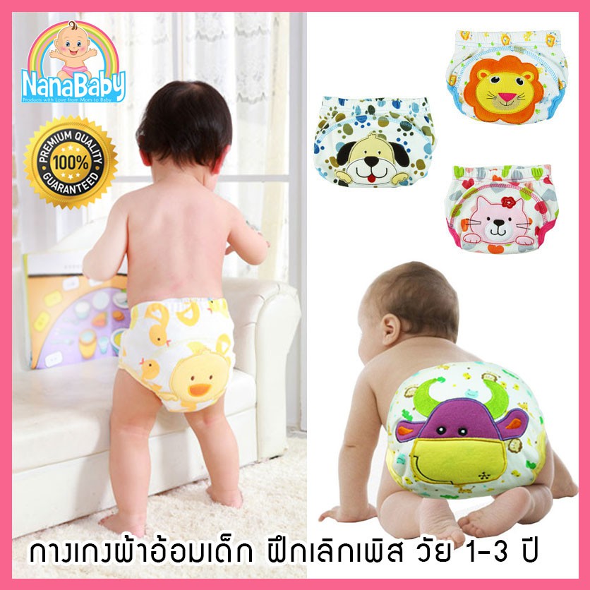กางเกงผ้าอ้อมซับฉี่ Training Pant คละลาย size 80 90 100 (เก็บเงินปลายทางได้)