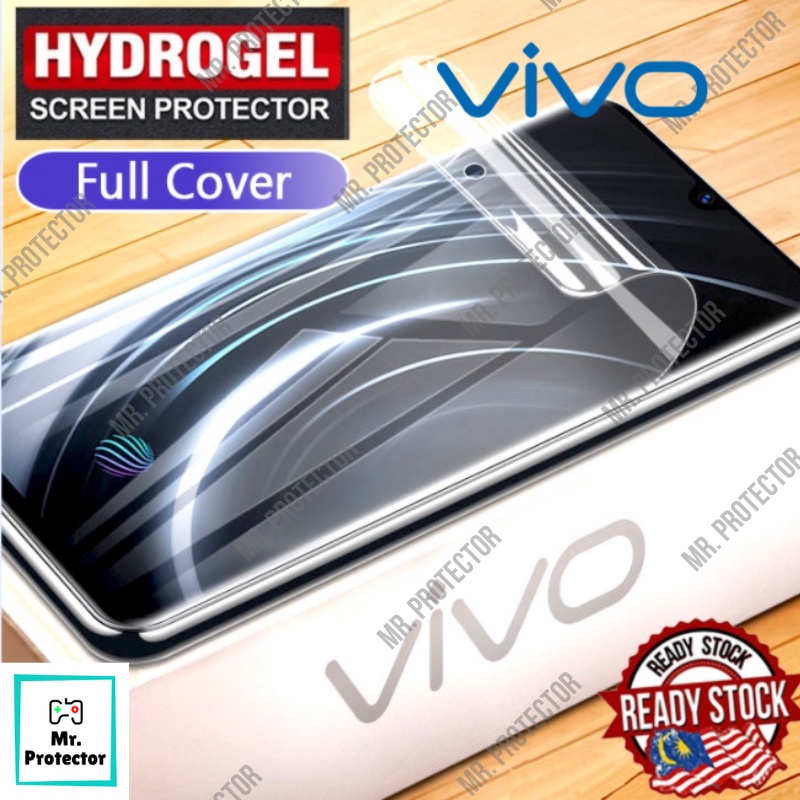 VIVO Hydrogel ป้องกันหน้าจอ Y79 Y76 Y75 Y73 Y72 Y71 Y70 Y69 Y67 Y66 Y65 Full Cover HD / Matte / Blue