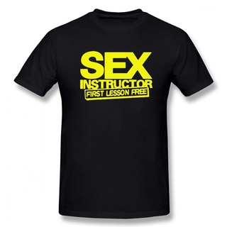 เสื้อยืดลําลอง ผ้าฝ้าย แขนสั้น คอกลม ลาย Sex Instructor ตลก สร้างสรรค์ สําหรับผู้ชายSize S-5XL