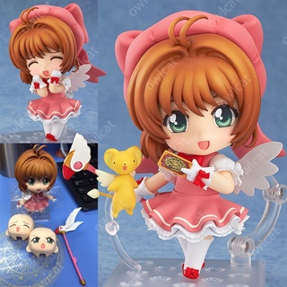 Nendoroid (Gsc Ver.) Sakura Kinomoto โมเดลการ์ดแคปเตอร์การ์ดแคปเตอร์ซากุระขนาด 10 ซมพร้อมกล่องของเล่นสําหรับเด็ก