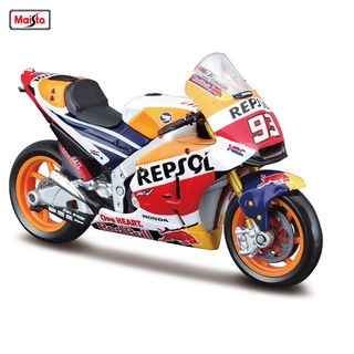 Maisto โมเดลรถจักรยานยนต์ 1:18 Honda 2018 Champion 93 Team Racing Silvardo ของเล่นสําหรับเด็ก