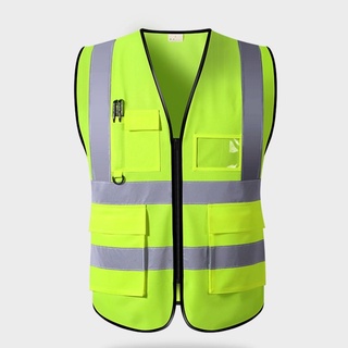 006 Reflective safety vest เสื้อกั๊กสะท้อนแสงเพื่อความปลอดภัย เสื้อกั๊กจราจร เสื้อกั๊กทำงาน