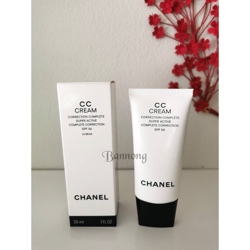 Chanel cc cream 30 ml ครีมรองพื้นเพื่อที่สุดแห่งประสิทธิภาพสำหรับการแก้ไขจุดบกพร่อง พร้อมเอสพีเอฟ 50