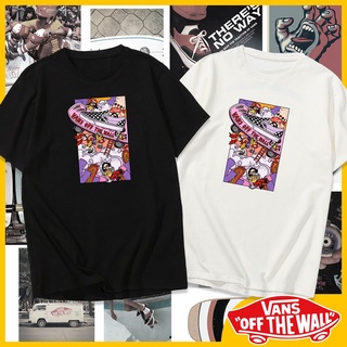 Tee เสื้อเด็กหญิง รถตู้เสื้อยืดสเก็ตบอร์ด VANS เสื้อออกแบบใหม่ผ้าฝ้าย Unisex เอเชียขนาด 7 สี |D1