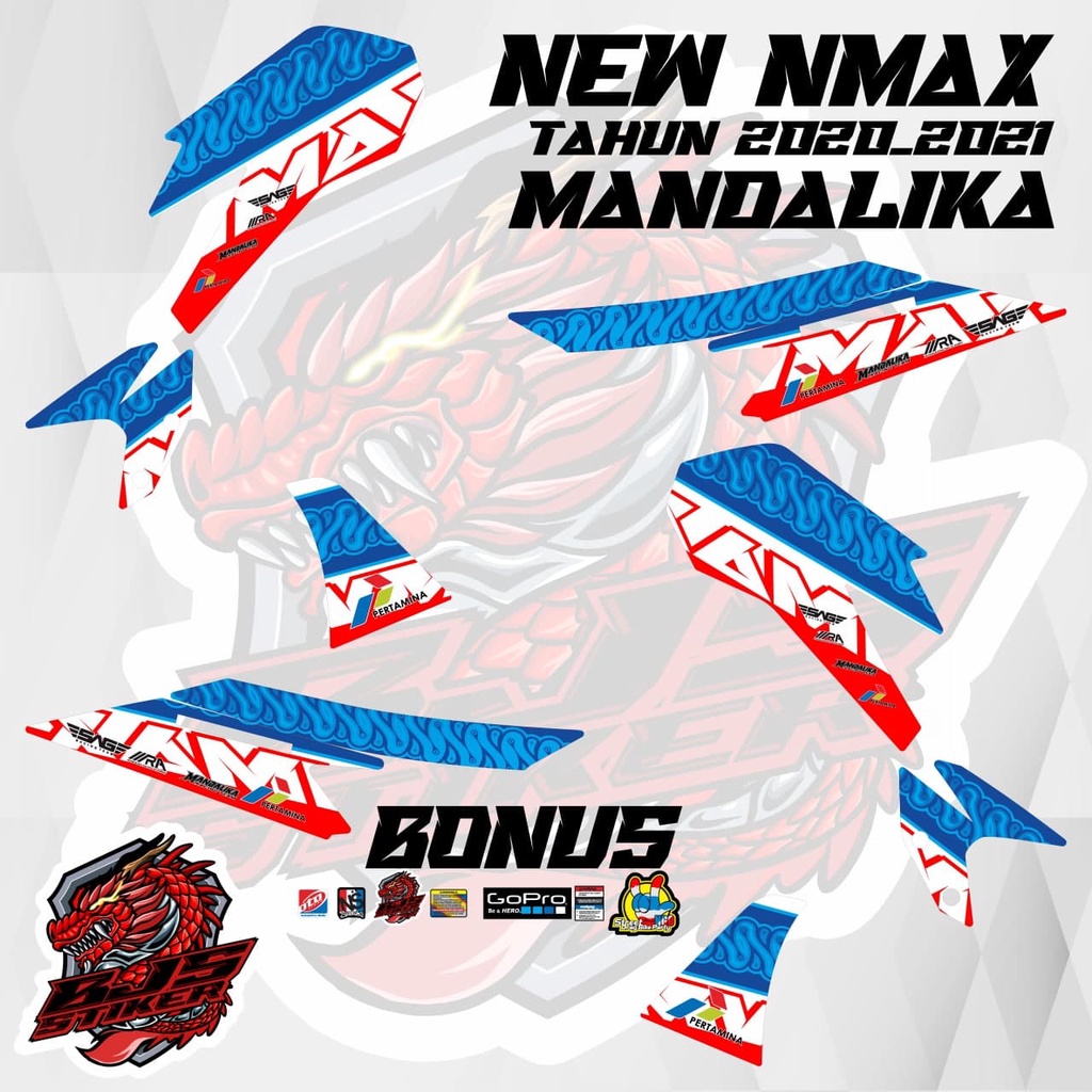 Striping nmax new 2023 - สติ๊กเกอร์รูปลอก NMAX 2020 NMAX NEW 2020- 2023 MANDALIKA