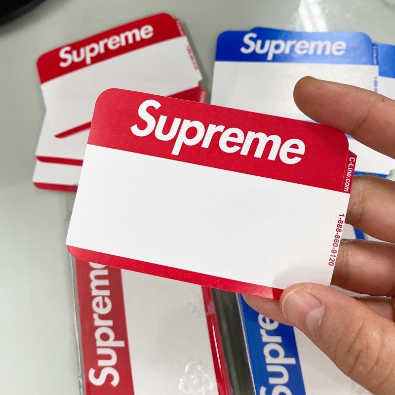 最大73%OFFクーポン supreme name badge ネーム バッジ ステッカー