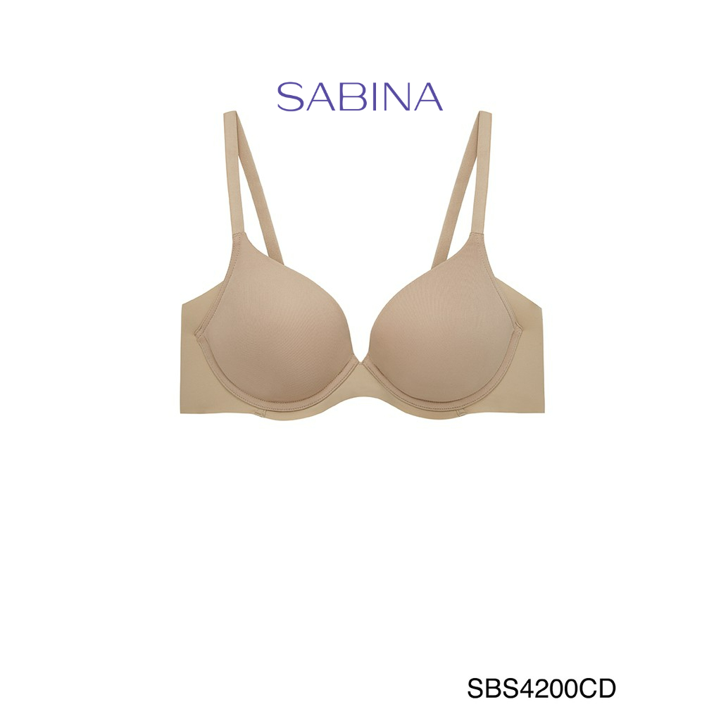 Sabina เสื้อชั้นใน Seamless Fit รุ่น : S-Sixnature (มีโครง) รหัส SBS4200CD สีเนื้อเข้ม