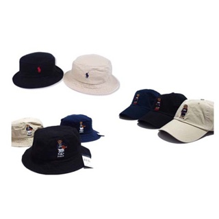 #พร้อมส่งภายใน24ชม. Polo Ralph Lauren Bear Bucket , Cap hat