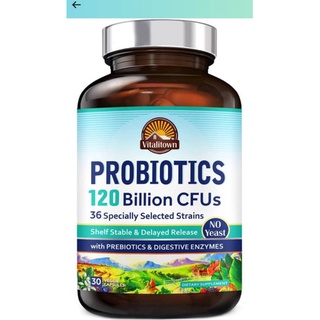 💥พร้อมส่ง💥Vitalitown Probiotics 120 Billion CFUs