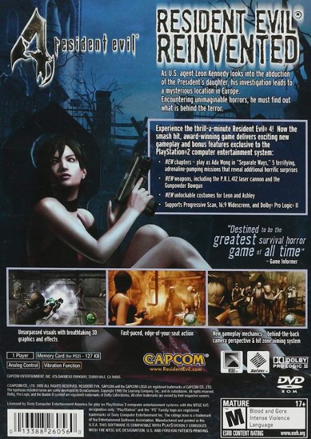 แผ่นเกมส์Ps2 - ยิงผีซอมบี้ Resident Evil 4 (เก็บปลายทางได้)✅✅