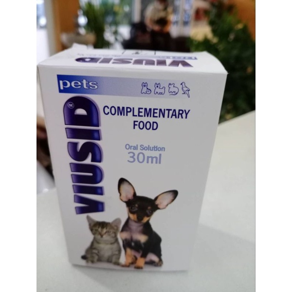 [GP] VIUSID อาหารเสริมกระตุ้นภูมิคุ้มกัน น้องหมาน้องแมว 30 ml 1ขวด ไม่มีกล่อง
