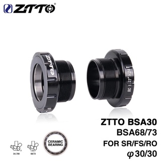 Ztto แบร็คเก็ตกะโหลกจักรยาน เซรามิค BSA30 BSA 68 มม. 73 MTB สําหรับข้อเหวี่ยงจักรยานเสือภูเขา BB386 30 มม.