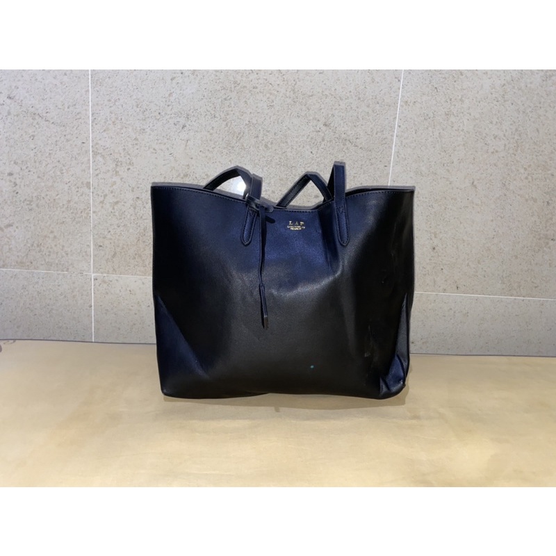 Hitam Original LOS ANGELES PROJECT TOTE BAG (LAP) - สีดํา