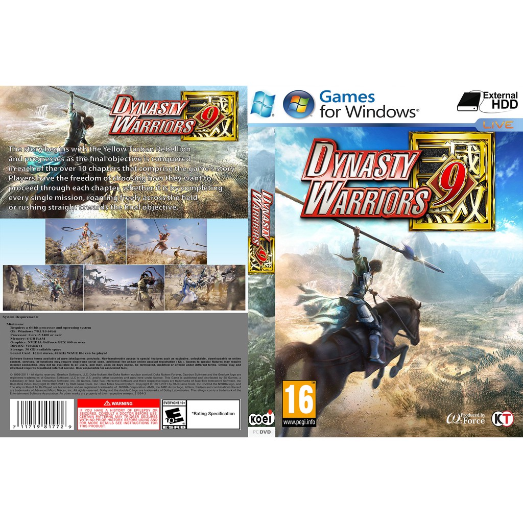 Dynasty Warriors 9 PC GAME ออฟไลน์ [Pendrive INSTALLATION]