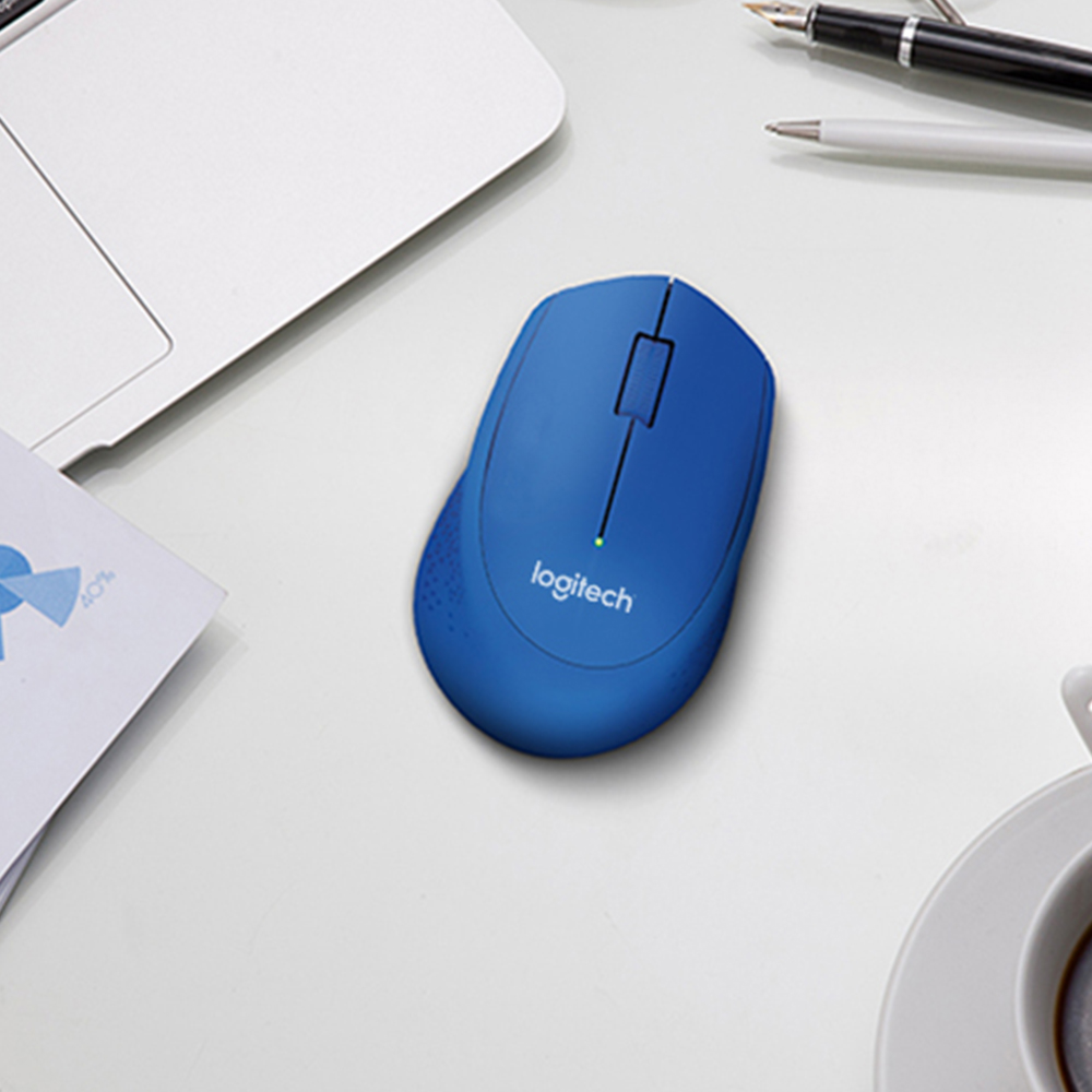 เมาส์ไร้สาย Logitech M330 2 . 4 G พร้อมตัวรับสัญญาณ Usb สําหรับ ...