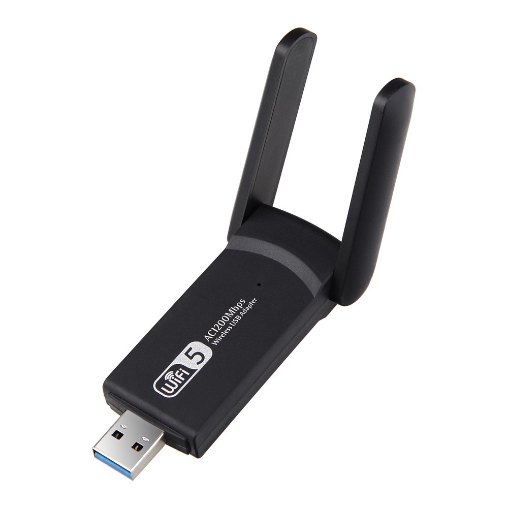 AC 1200Mbps 2 เสา ตัวรับสัญญาณ ตัวดูดวายฟาย Wireless WiFi USB3.0 Adapter Dual Band 2.4/5Ghz 802.11AC ไวไฟความเร็วสูง