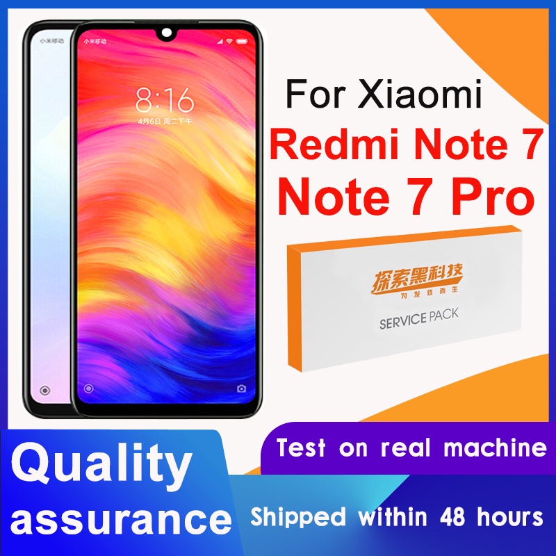 100% Tested 6.3" Display Replacement For Xiaomi Redmi Note 7 LCD Display Touch Screen Digitizer For Redmi Note7 Pro