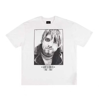 เสื้อยืดผ้าฝ้าย [ NIRVANA ] Kurt Cobain เสื้อวง เสื้อทัวร์ ผ้ากัด papamama vintageS-3XL