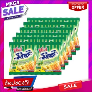 แจ็กซ์ มิกซ์ มันฝรั่งแท่งทอดกรอบ รสโนริสาหร่าย 14 กรัม x 12 ซอง Jaxx Mix Potato French Fries Snack Nori Seaweed Flavoure