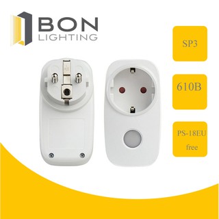 Broadlink Smart Plug SP3  (ลดพิเศษ) แถม!!! ปลั๊กแปลง 2 ขา รุ่น PS-18EU (85บาท) เสียบใช้งานได้ทันที