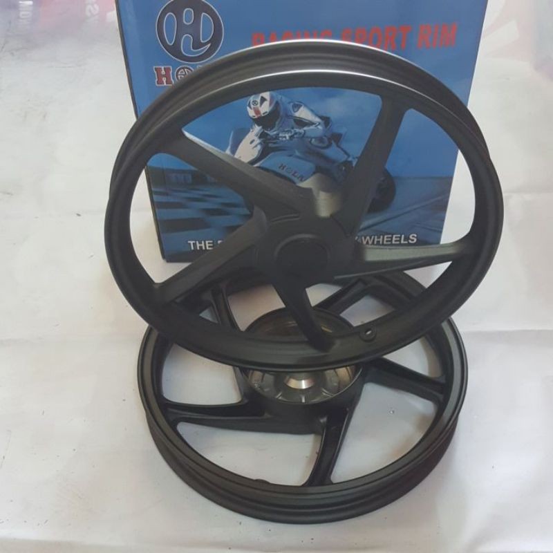 ล้อแม็ก ( HL ) ขอบ 14 รุ่น CLICK/SCOOPY-I สีดำด้าน(017048)