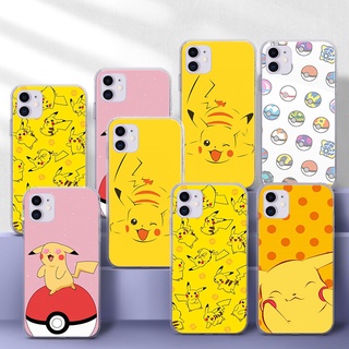 เคสโทรศัพท์มือถือแบบนิ่ม Tpu ใส ลายปิกาจูน่ารัก 66A สําหรับ Samsung S10 Plus S10E S20 Ultra S7 Edge S8 S9