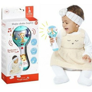 SHAKE SHAKE Sophie la girafeเครื่องเขย่ารุ่นใหม่ มีเสียงมีไฟ (ไฟเปลี่ยนสีตามการเขย่า ) แถมยังมีเพลงกล่อมนอนด้วย!
