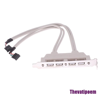 【THAM】สายเคเบิลต่อขยายเมนบอร์ด 4 พอร์ต Usb 2.0 เป็น 9 Pin สําหรับ Pc