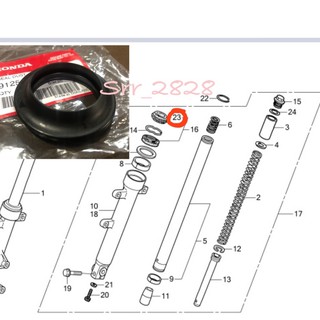 ซีลกันฝุ่น HONDA CBR250 R 250RR CBR300 CB300FA แท้ศูนย์